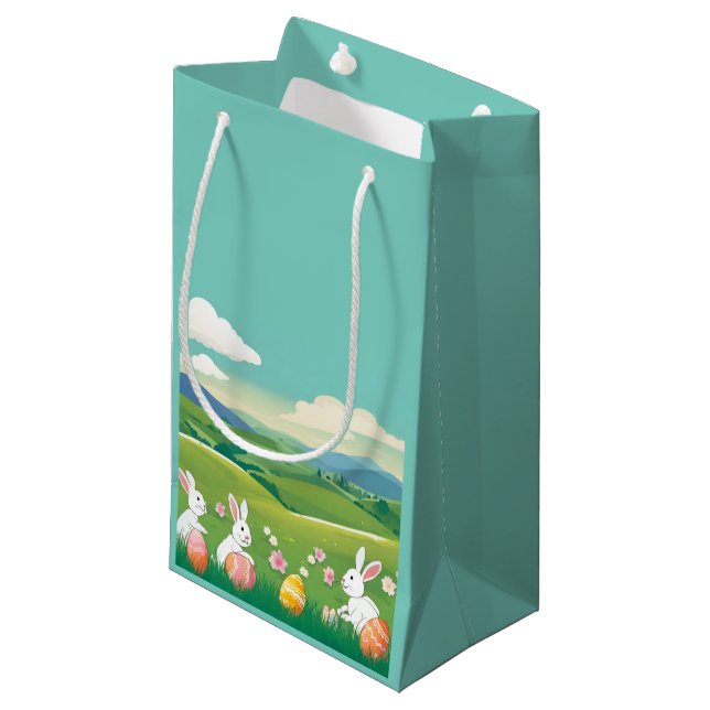 Easter landscape small gift bag (Front Angled)
