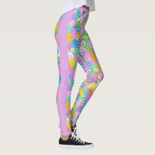 EASTER Leggings Bunny Egg Yoga Pants Women's Girls