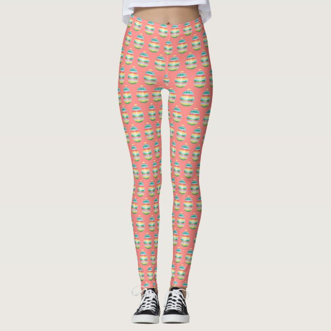 Easter Leggings Easter Egg Legging Pants Customise (Front)