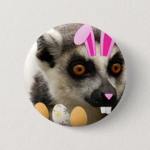 Easter Lemur 6 Cm Round Badge