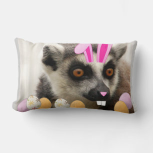 Easter Lemur Lumbar Cushion