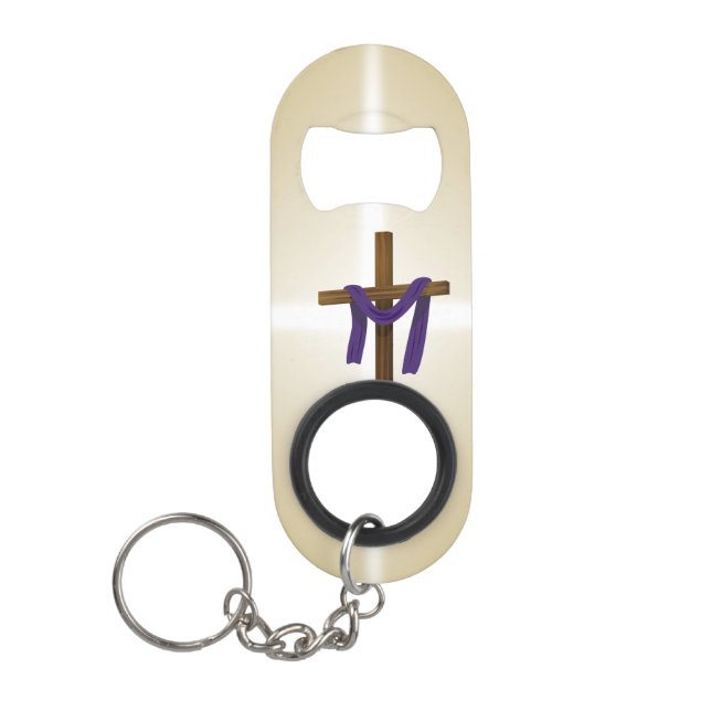 Easter Lent Cross Purple Drape Resurrection Day (Front)