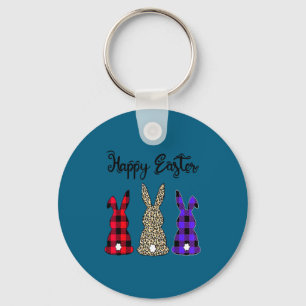 Easter leopard bunny rabbit palm sunday girls wome key ring