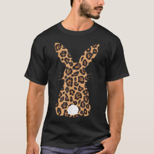 Easter Leopard Bunny Rabbit Palm Sunday Girls Wome T-Shirt