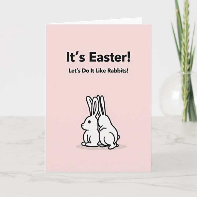 Easter Lets Do It Card (Front)