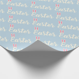 Easter Lettering with Bunny Ears Wrapping Paper