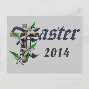Easter & Lilies - Holiday Postcard