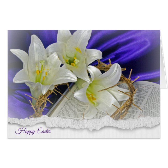 Easter Lilies with crown of thorns (Front Horizontal)