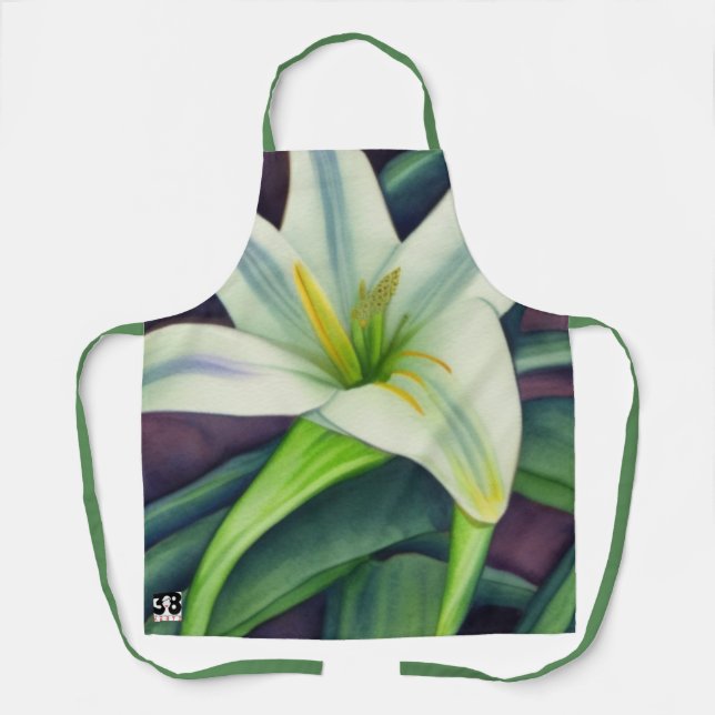 Easter Lily Apron (Front)