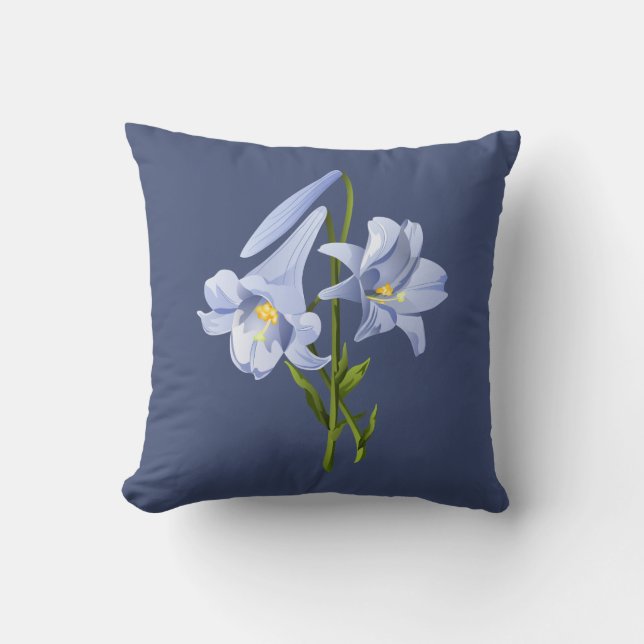 Easter Lily Bouquet Cushion (Front)