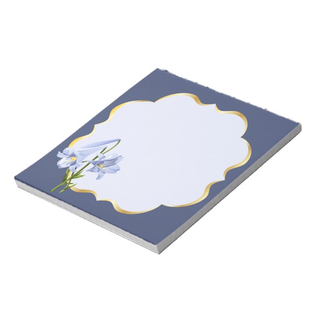 Easter Lily Bouquet Notepad (Rotated)