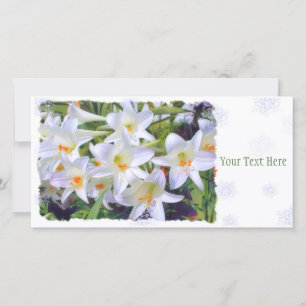 Easter lily [Flat Guide Card] 案内状 Announcement