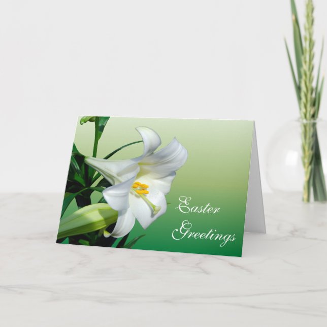 Easter Lily Holiday Card (Front)