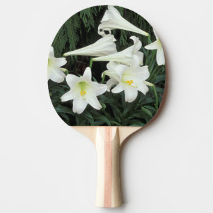 Easter Lily (Lilium regale) Ping Pong Paddle