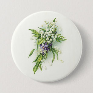 Easter Lily of Valley Devotions 7.5 Cm Round Badge