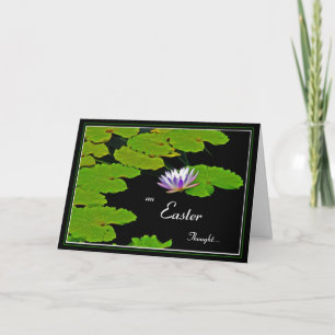 Easter Lily Pads Holiday Card