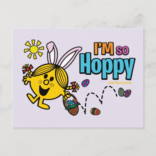 Easter Little Miss Sunshine Holiday Postcard (Front)