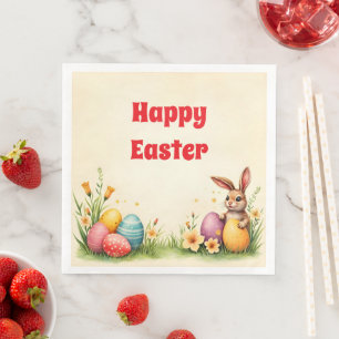 Easter Little Rabbit Popular Collection Napkin