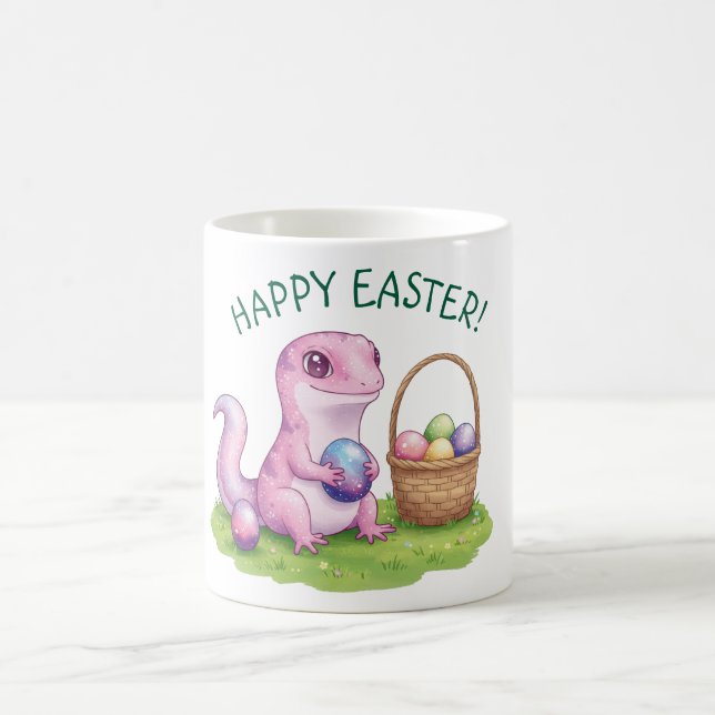 Easter lizard with eggs  coffee mug (Center)