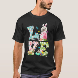 Easter Love Costume Maltese Dog Puppy T-Shirt