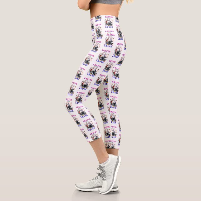 Easter Lover Capri Leggings (Left)