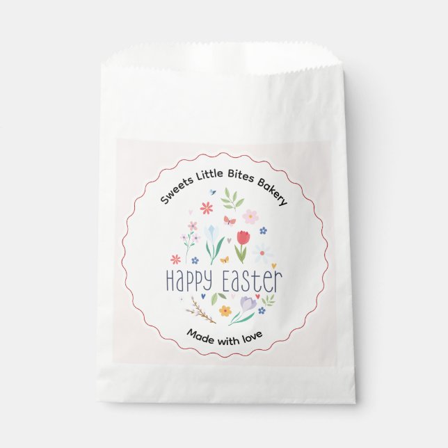 Easter Made with Love Bakery Favour Bag (Front)