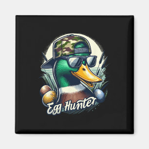 Easter Mallard Duck The Hunt Is On Easter Camo Duc Magnet