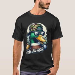 Easter Mallard Duck The Hunt Is On Easter Camo Duc T-Shirt