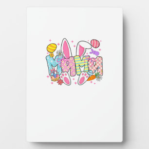 Easter Mama Bunny Ears Coquette Bow Easter Rabbit  Plaque