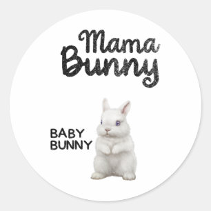 Easter Mama Bunny Shirt Easter Pregnancy Mum By Bu Classic Round Sticker