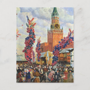 Easter Market at the Moscow Kremlin, 1917 Holiday Postcard