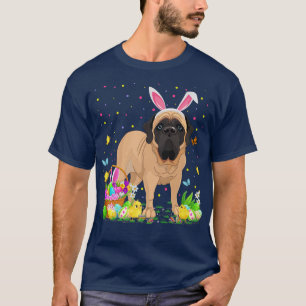 Easter Mastiff Dog Bunny Egg Hunting Mastiff Easte T-Shirt