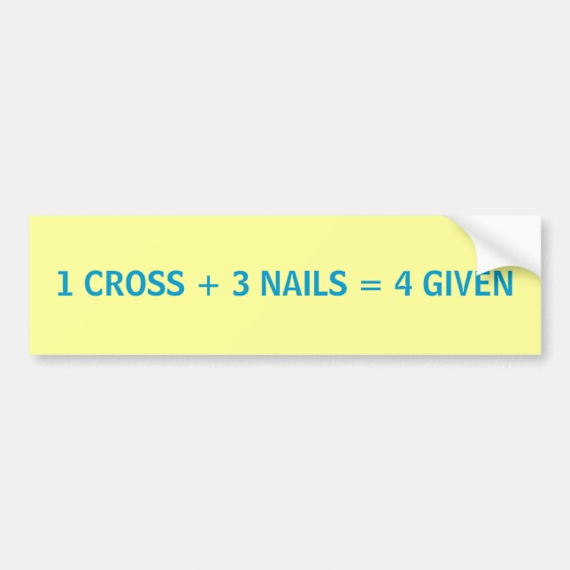 Easter Math - bumper sticker (Front)