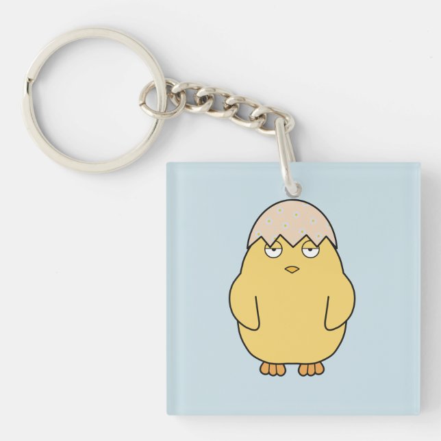 Easter Meh Chick 1 Key Ring (Front)