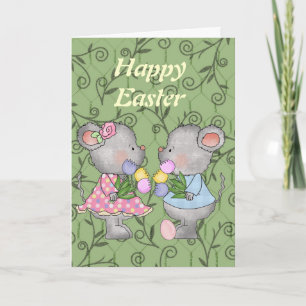 Easter Mice card