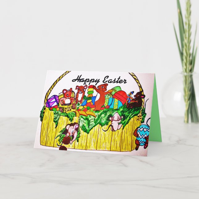 EASTER, MICE STEAL CANDY card (Front)