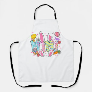 Easter Mimi Bunny Ears Coquette Bow Easter Rabbit  Apron