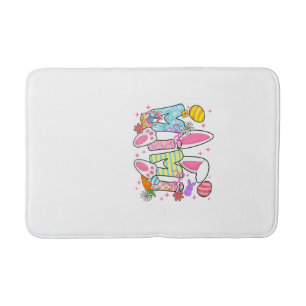 Easter Mimi Bunny Ears Coquette Bow Easter Rabbit  Bath Mat