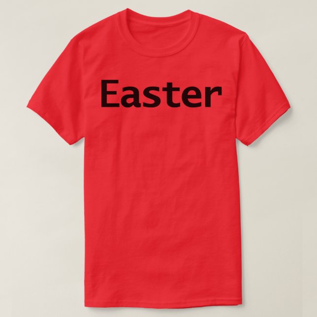 Easter Minimal Text Typography T-Shirt (Design Front)