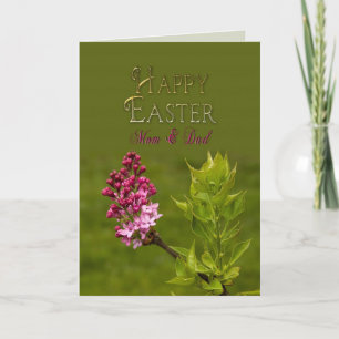 EASTER - MOM & DAD - LILACS HOLIDAY CARD