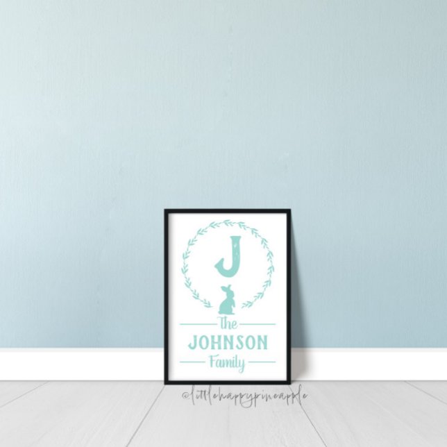 Easter Monogram Family Name Print (Creator Uploaded)
