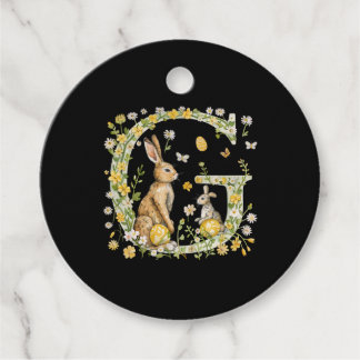 Easter Monogram G (Text customisable) Favour Tags