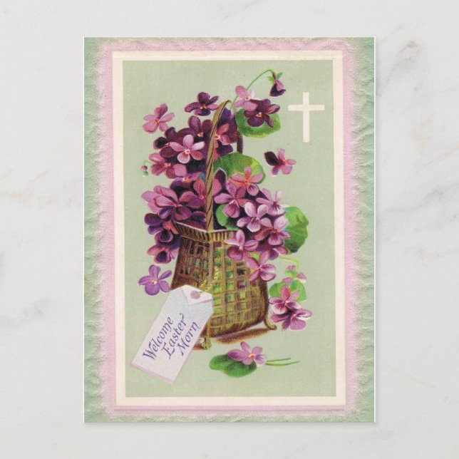 Easter Morn Holiday Postcard (Front)