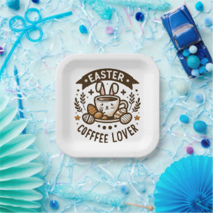 Easter Morning Brew Paper Plate