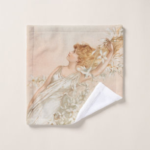 "Easter Morning" - Vintage Print, L. Prang & Co. Wash Cloth