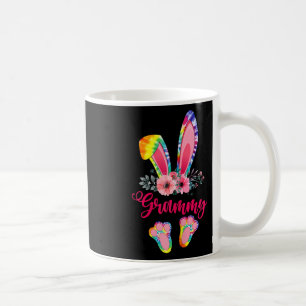 Easter Mothers Day Grammy Tie Dye Bunny Rabbit Flo Coffee Mug