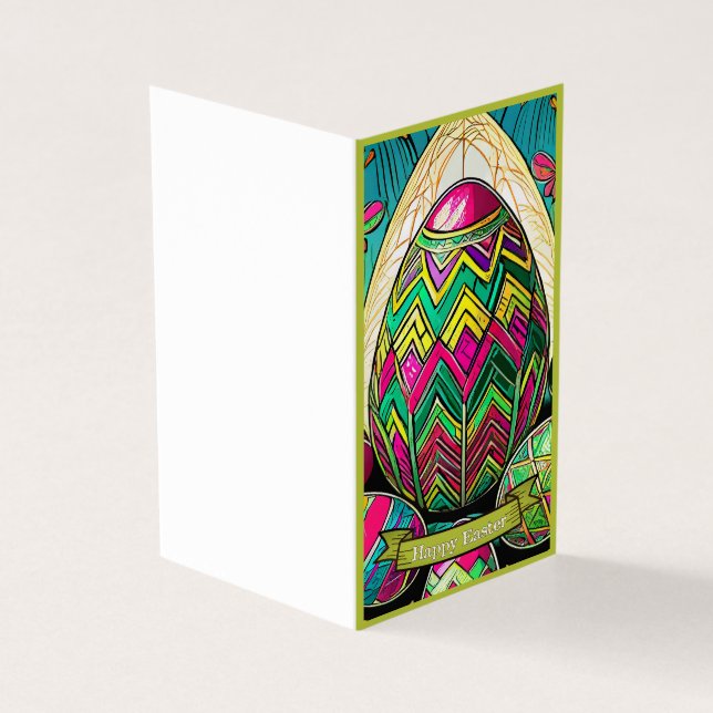 Easter Motif Coloured Cartoon with Easter Eggs 500 (Outside)