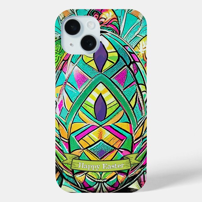 Easter Motif Coloured Cartoon with Easter Eggs 907 Case-Mate iPhone Case (Back)