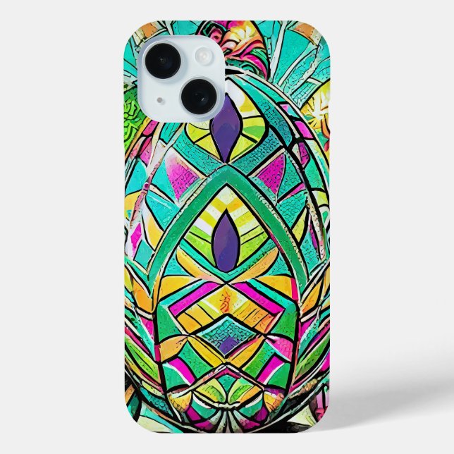Easter Motif Coloured Cartoon with Easter Eggs 907 Case-Mate iPhone Case (Back)