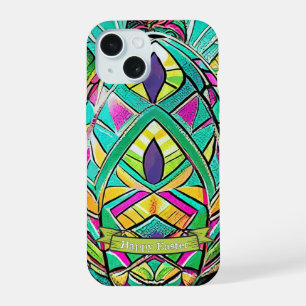 Easter Motif Coloured Cartoon with Easter Eggs 907 iPhone 15 Case